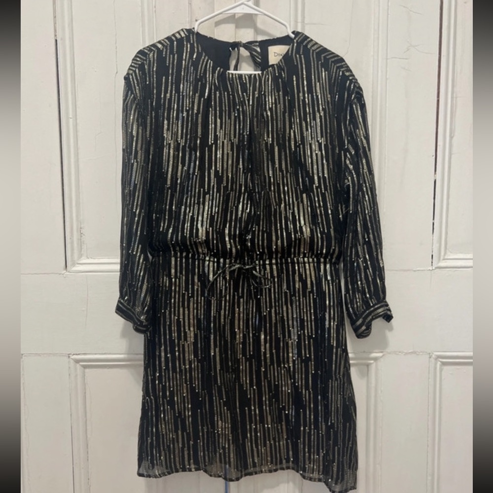 Black silk dress